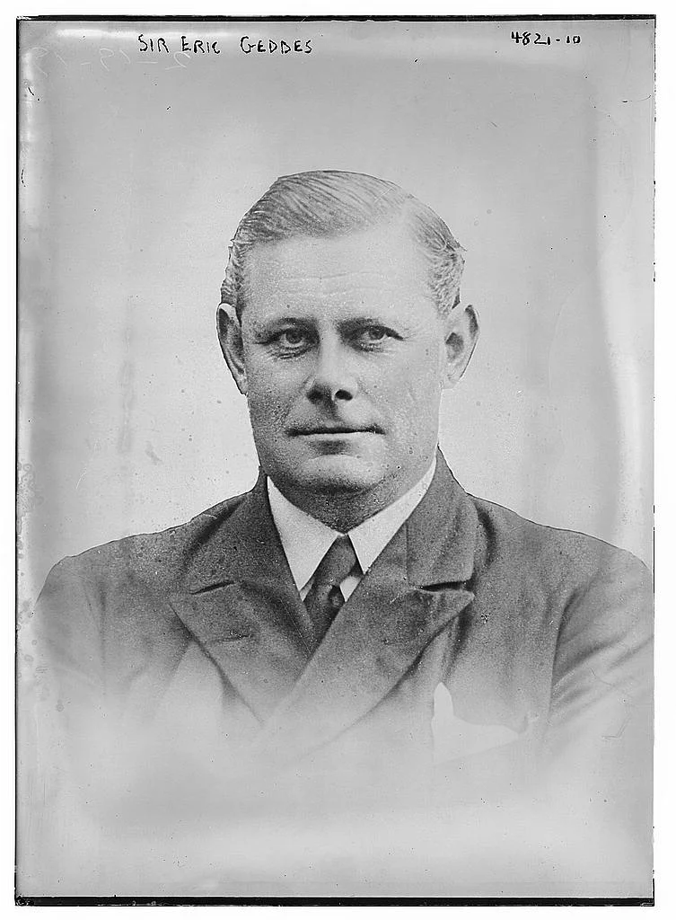 Sir Eric Campbell Geddes circa 1918