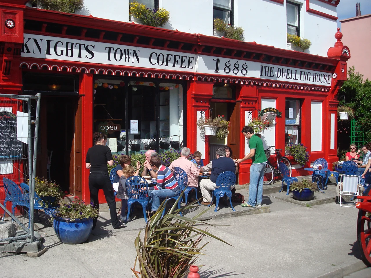 Knightstown Coffee shop, Valentia Island, Ireland. This coffee shop also has a second hand book shop where passers by can exchange their books for anything other book there. There really is a large little collection of books to choose from for a very nominal price.