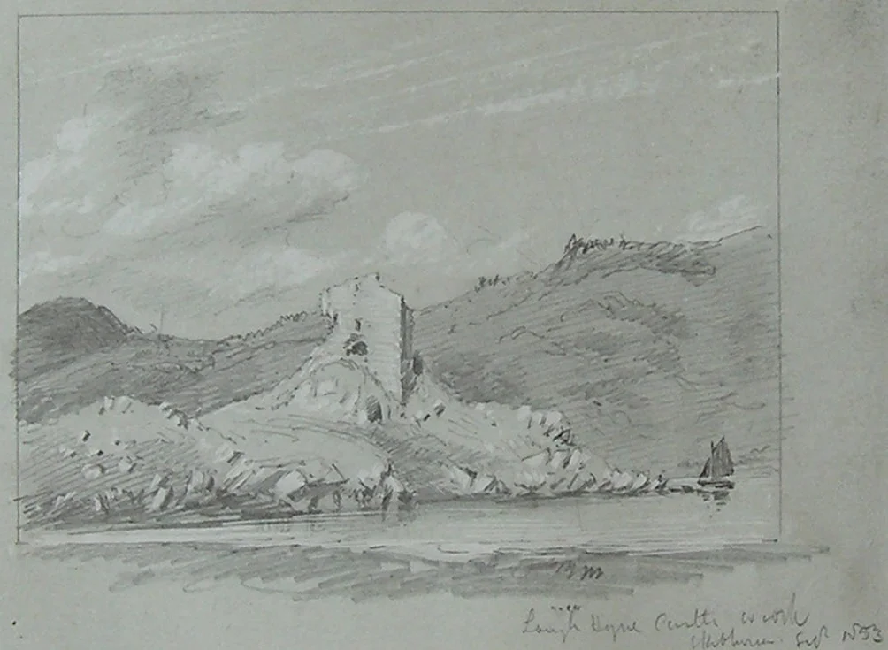 Lough Hyne Castle (Cloghan Castle) Co. Cork Feb 1853