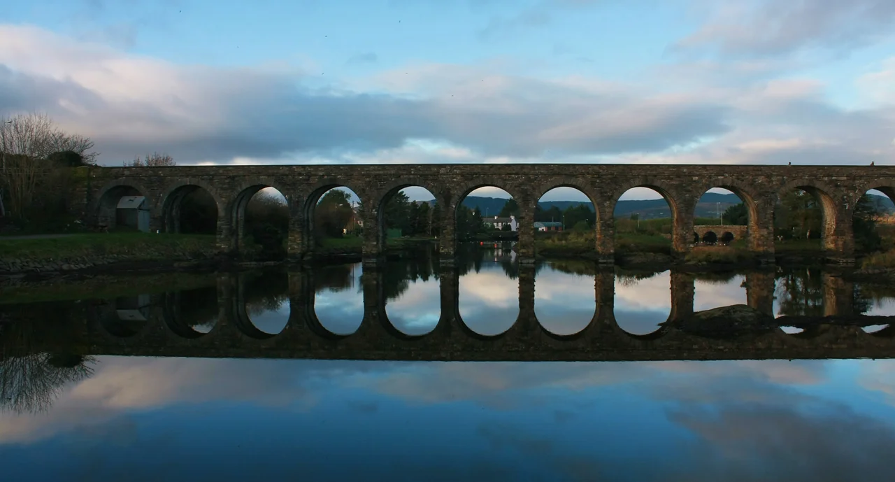 Ballydehob, West Cork, Ireland. Disused railway bridge. Facing Ballydehob.