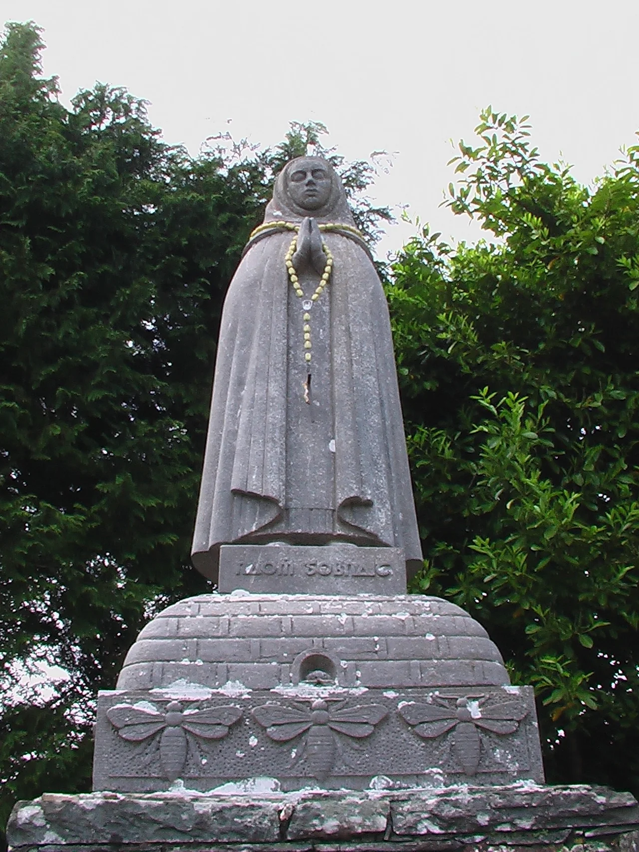 Statue of St Gobnait at Ballyvourney County Cork Ireland