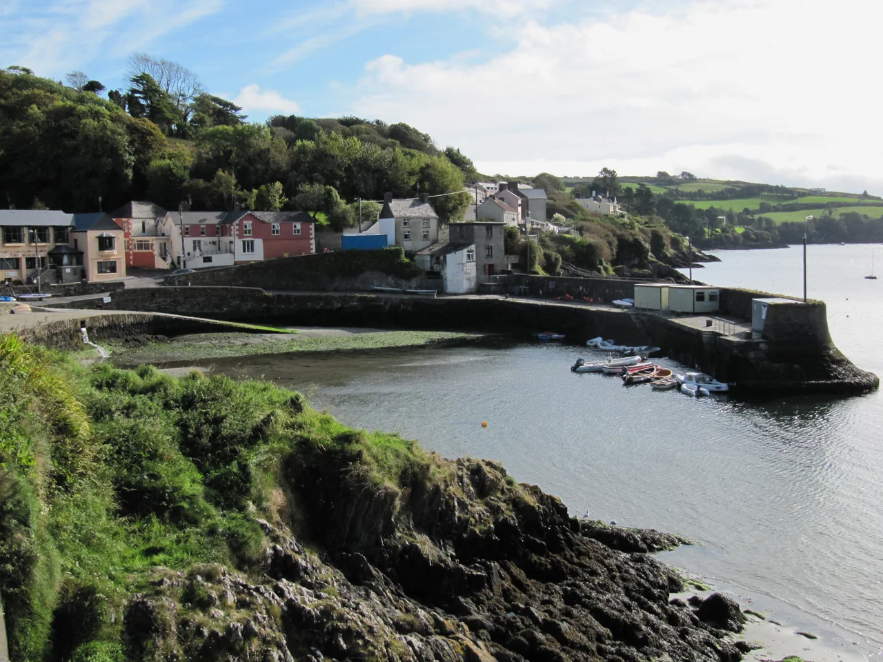 The fishing harbour of Glandore, Co. Cork, Ireland.