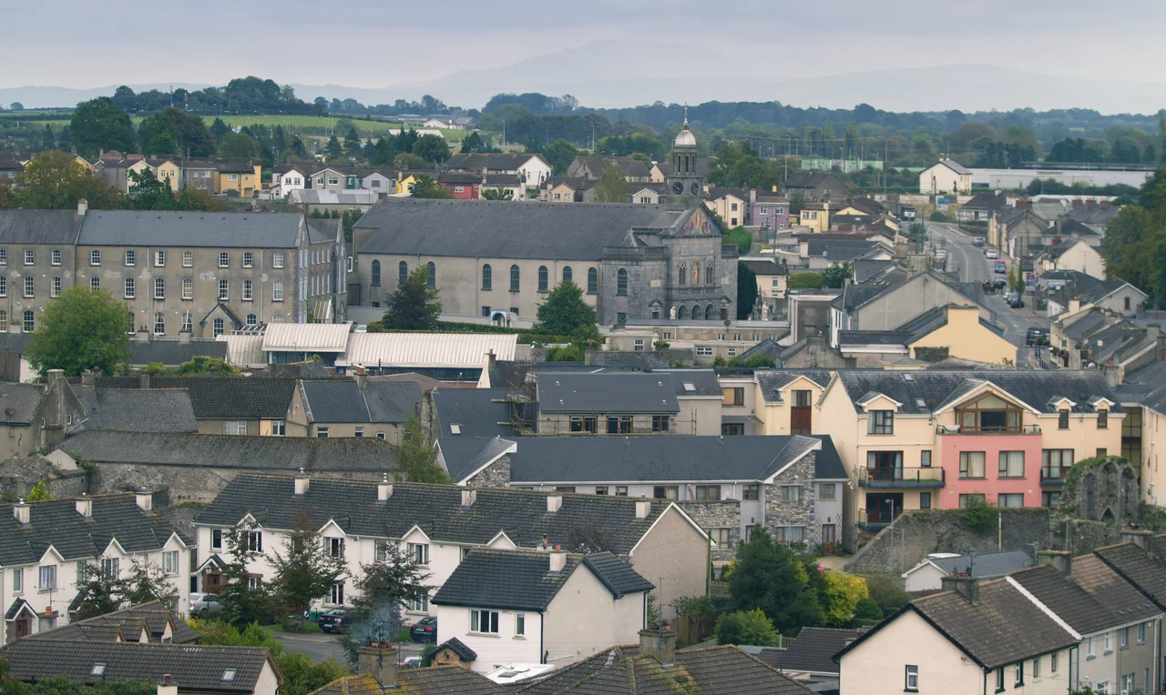 Panorama of Cashel from the Rock of Cashel, Ireland