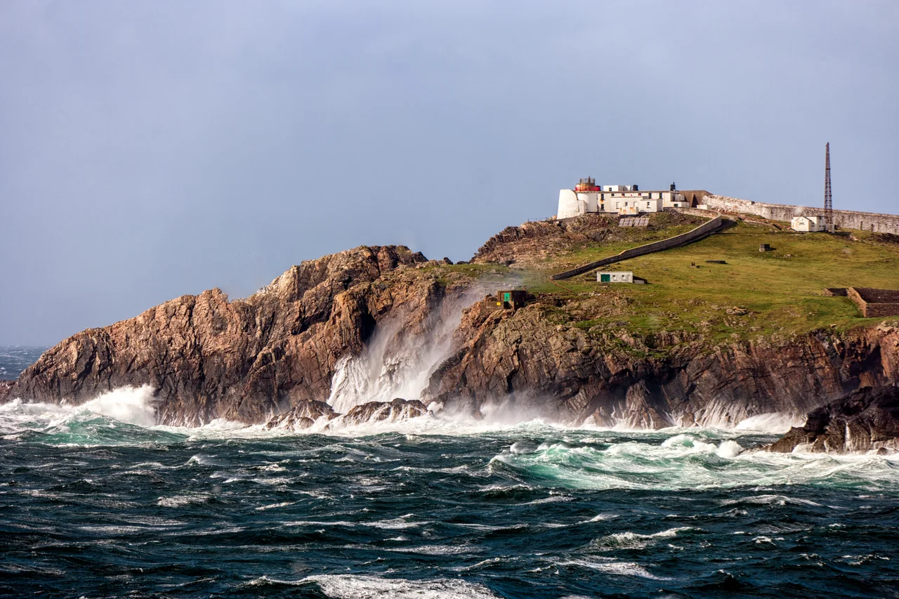 Eagle Island lighthouses.