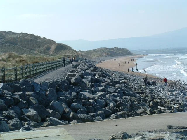 Panorama of Strandhill, taken near the camping site