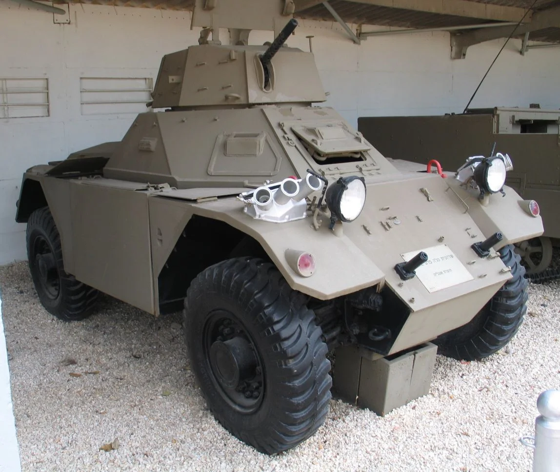 Description: Ferret Mk 2 armored car in Batey ha-Osef museum, Tel Aviv, Israel. 2005.

Source: Photo by me, User:Bukvoed.