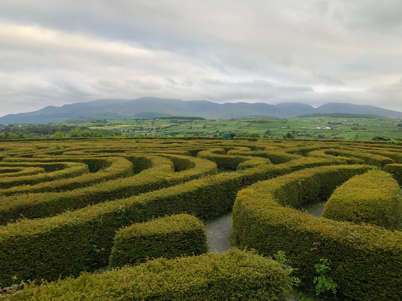 Hiking the Mourne Mountains  at Newcastle, County Down.