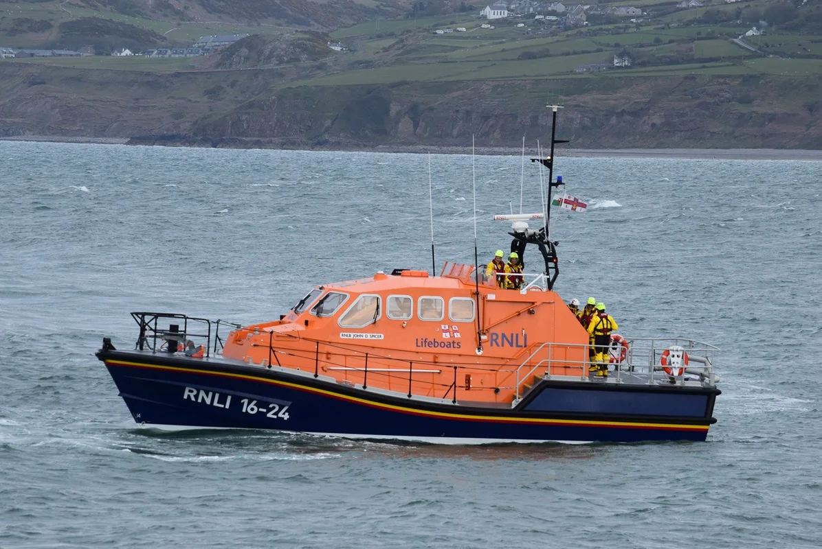 Porthdinllaen RNLI Tamar class lifeboat 16-24 John D. Spicer (ON 1304)