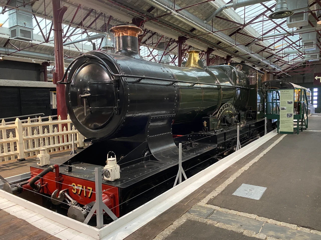 Another extremely famous engine I saw at the Great Western Railway Museum, the 3440 City of Truro Locomotive from the GWR 3700 class.