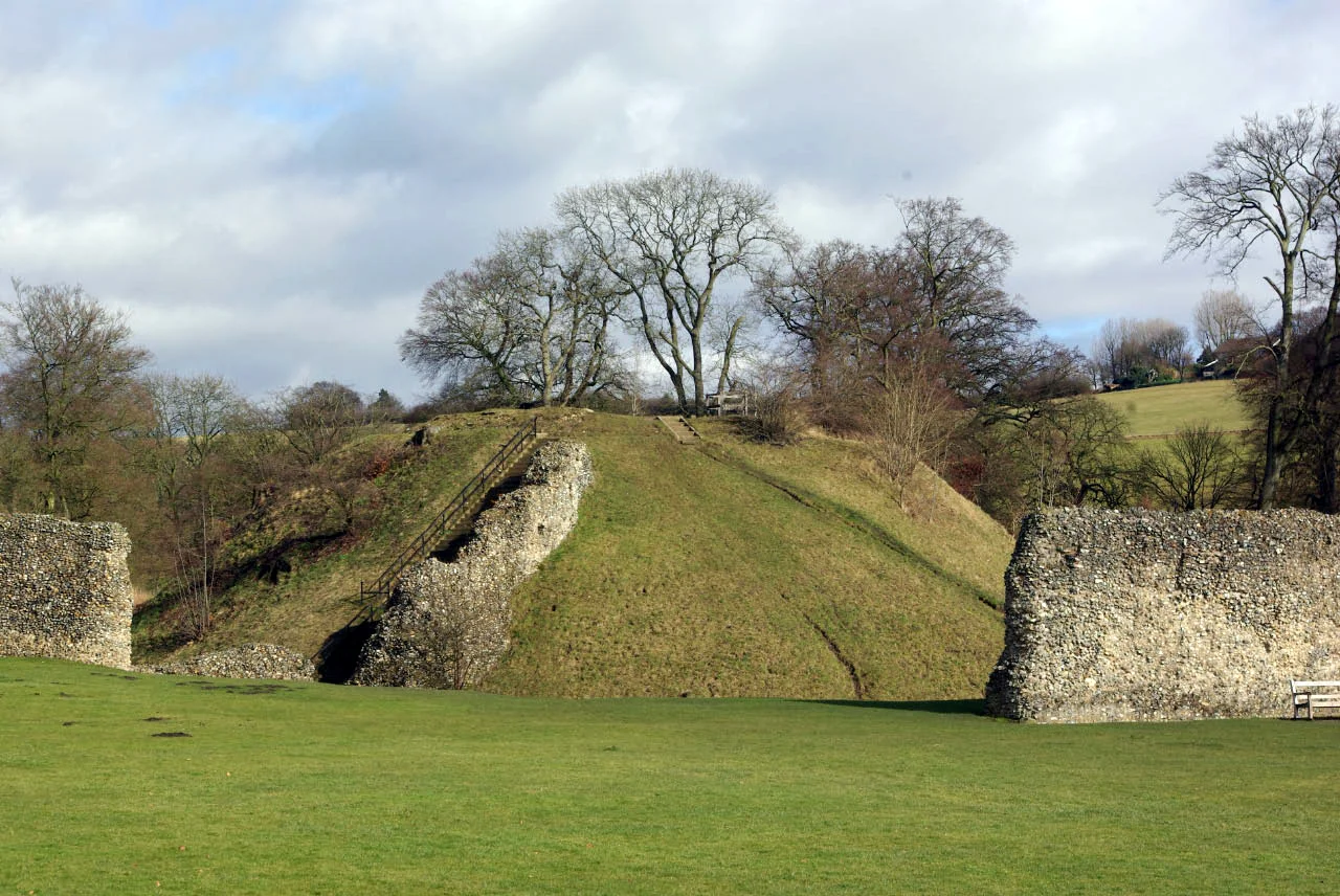 Berkhamsted Castle The motte in the north-eastern corner of the site is 13 metres high.