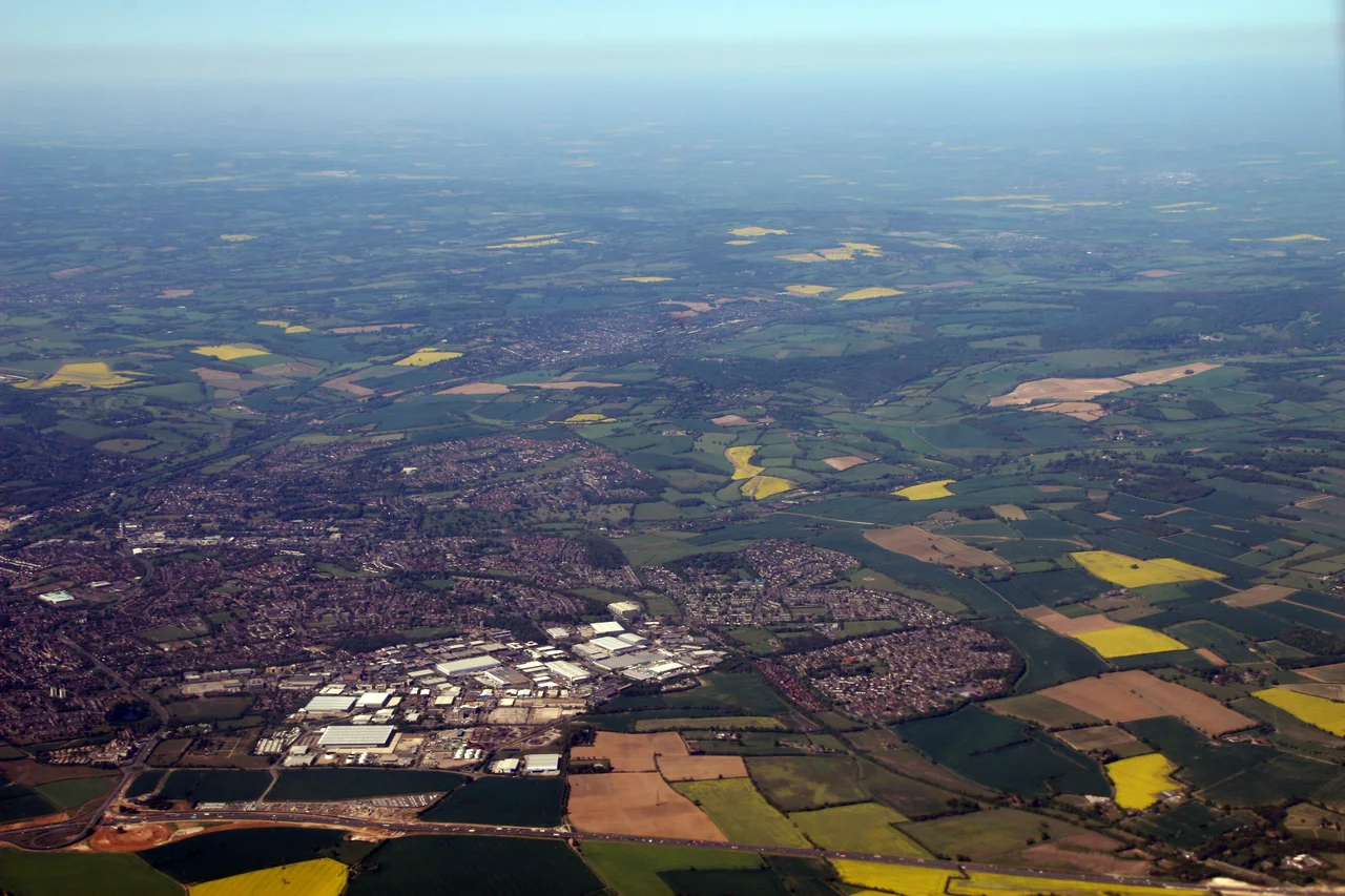 Aerial view of Hemel Hempstead.