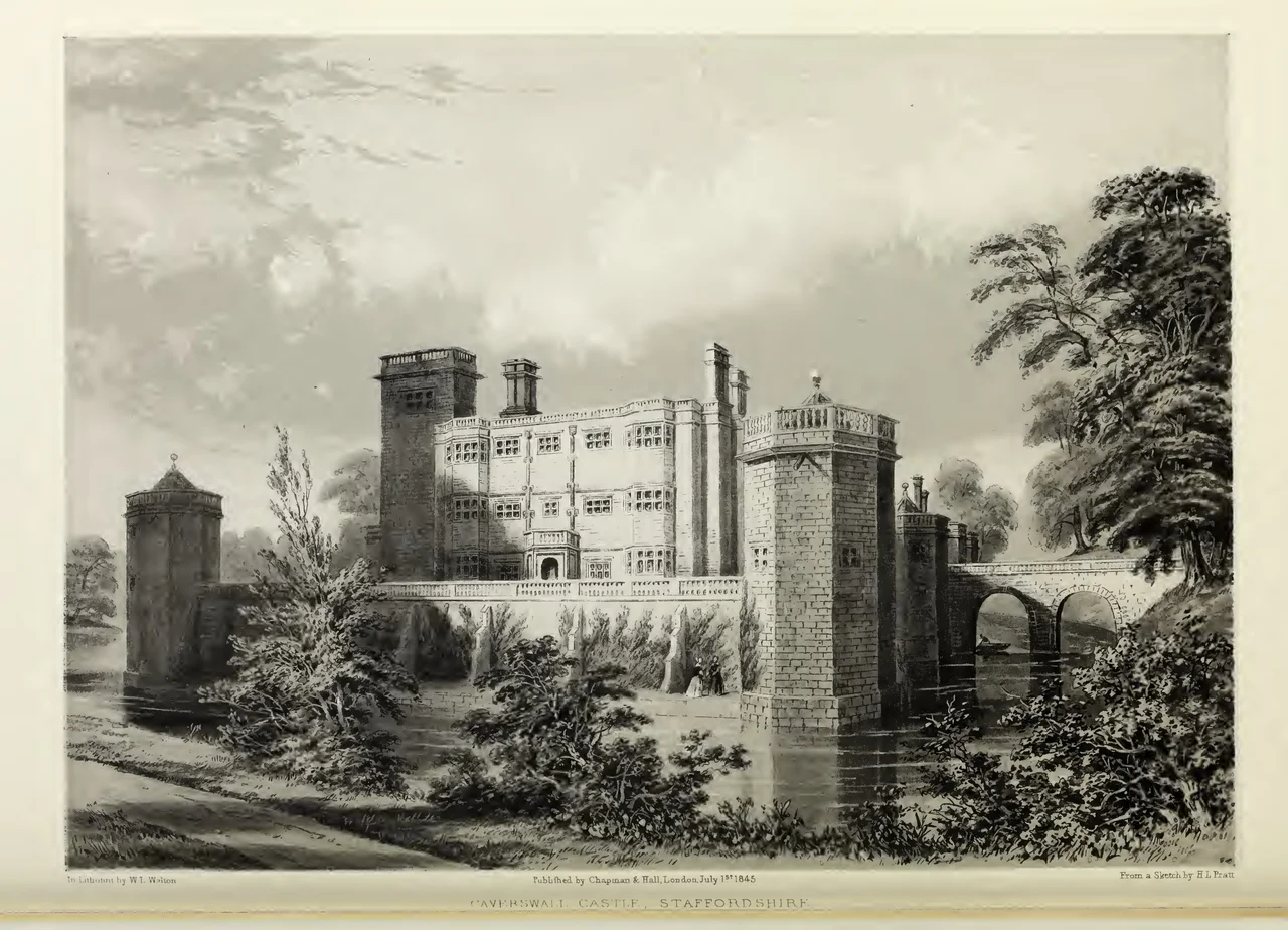Caverswall Castle, 1845