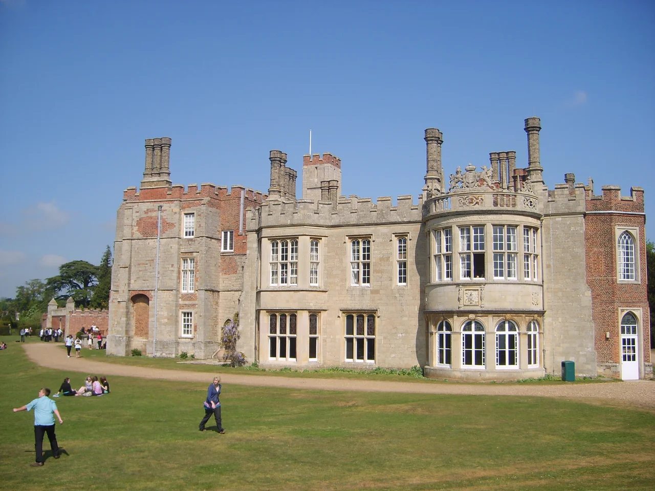 A picture of Hinchingbrooke House taken from within the school grounds.