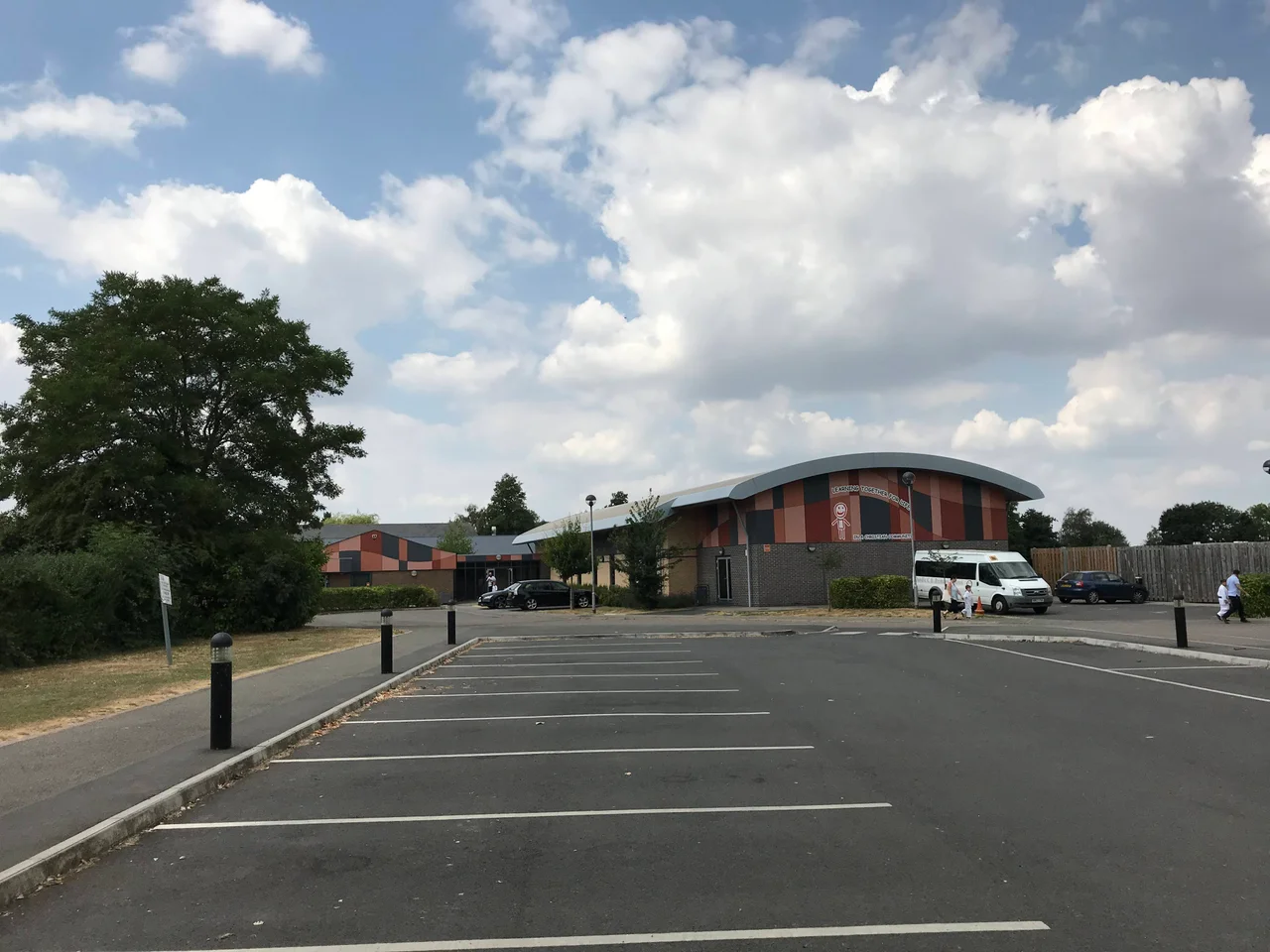 View of the entry to Oundle Church of England Primary School.
