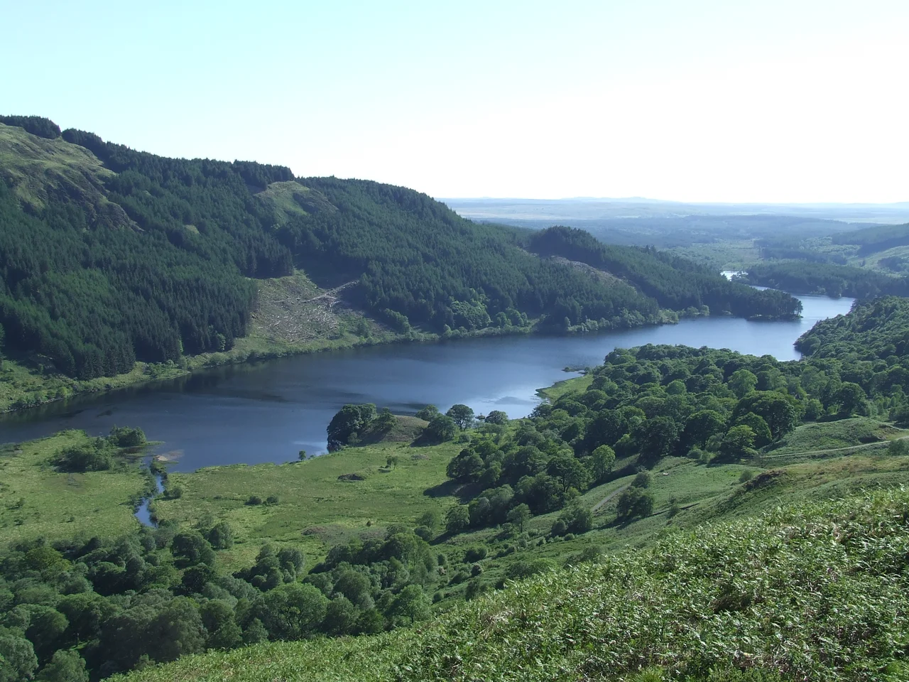 Glen Trool and Loch Trool looking approx WSW