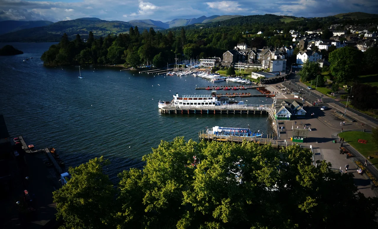 Looking northwards over Windermere.