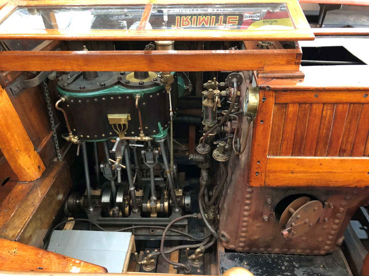 Branksome was built in 1896 for use on Lake Windermere. She is now in the Windermere Jetty museum in Windermere.
