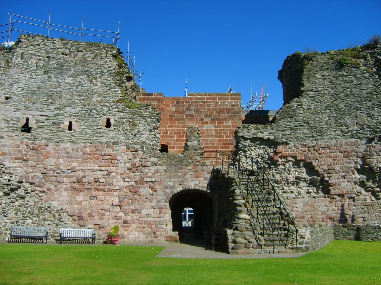 Rothesay Castle (13th century), Isle of Bute, Scotland.