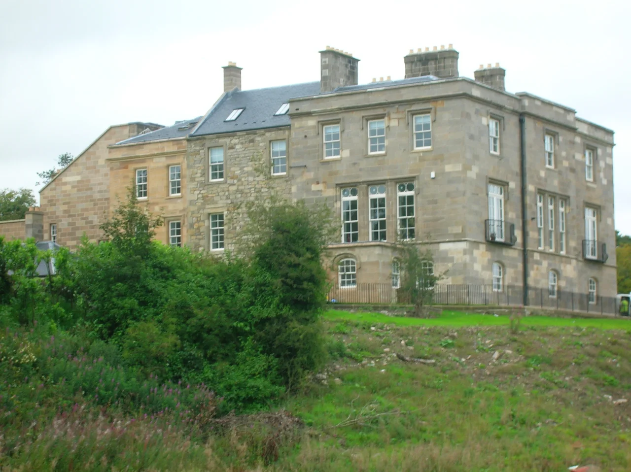 The renovated Lainshaw House, Stewarton, East Ayrshire, Scotland.