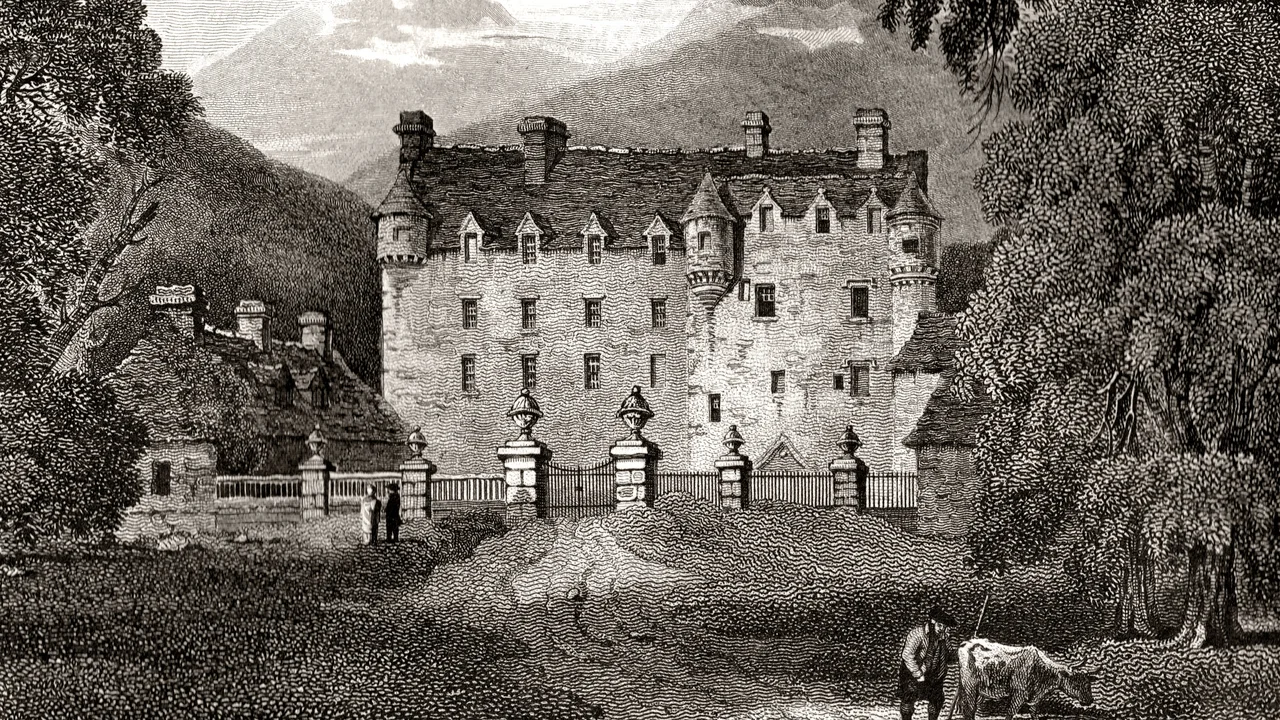 Traquair House, Scottish Borders, as in 1814