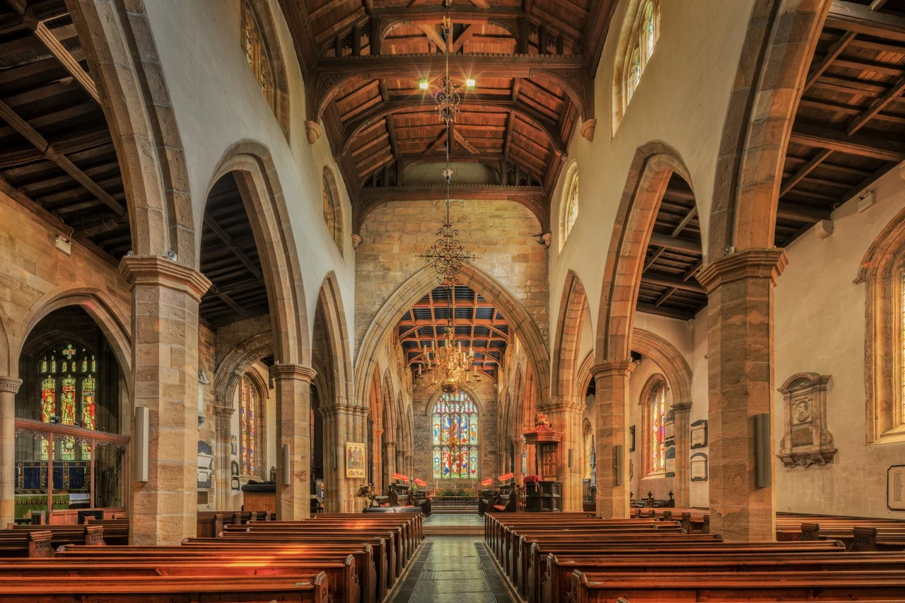 Lancaster Priory, Lancaster, Lancashire, England, UK.