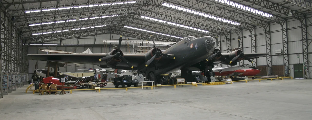 Friday the 13th, Handley Page Halifax II (III) Bomber from the Yorkshire Air Museum, UK