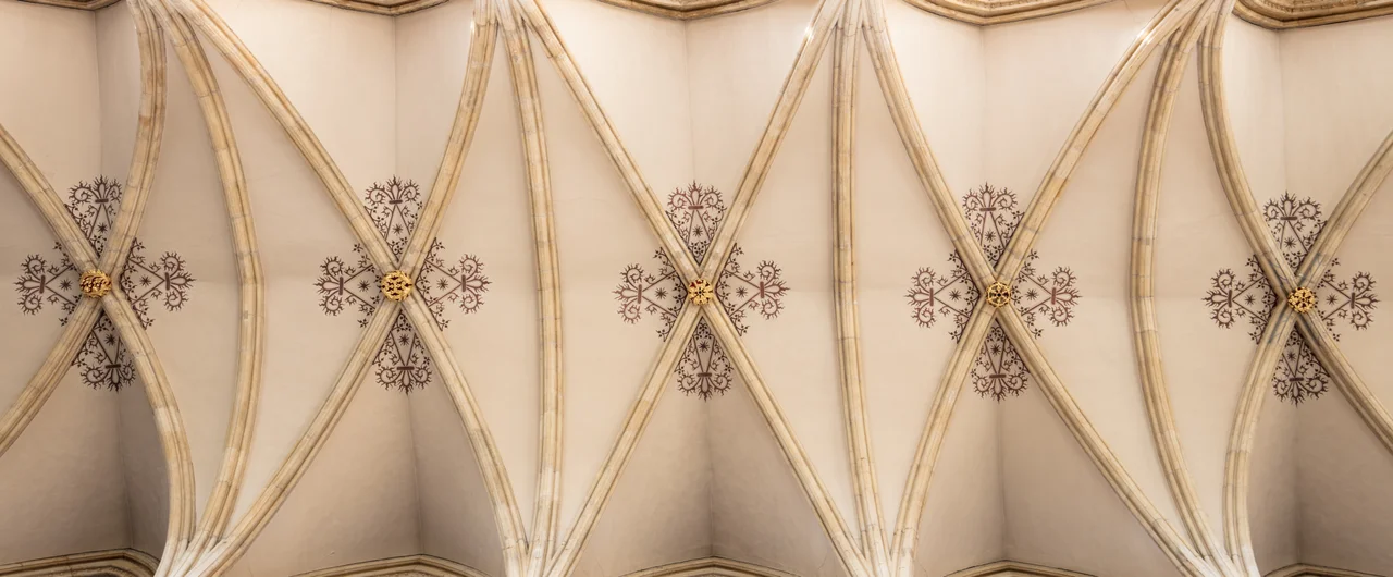 Here is a photograph taken of the ceiling inside the nave of Beverley Minster. Located in Beverly, Yorkshire, England, UK.