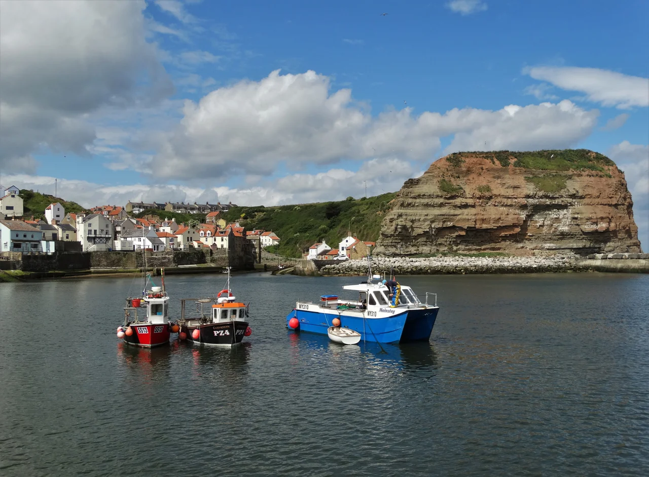 A view of Staithes Harbour
