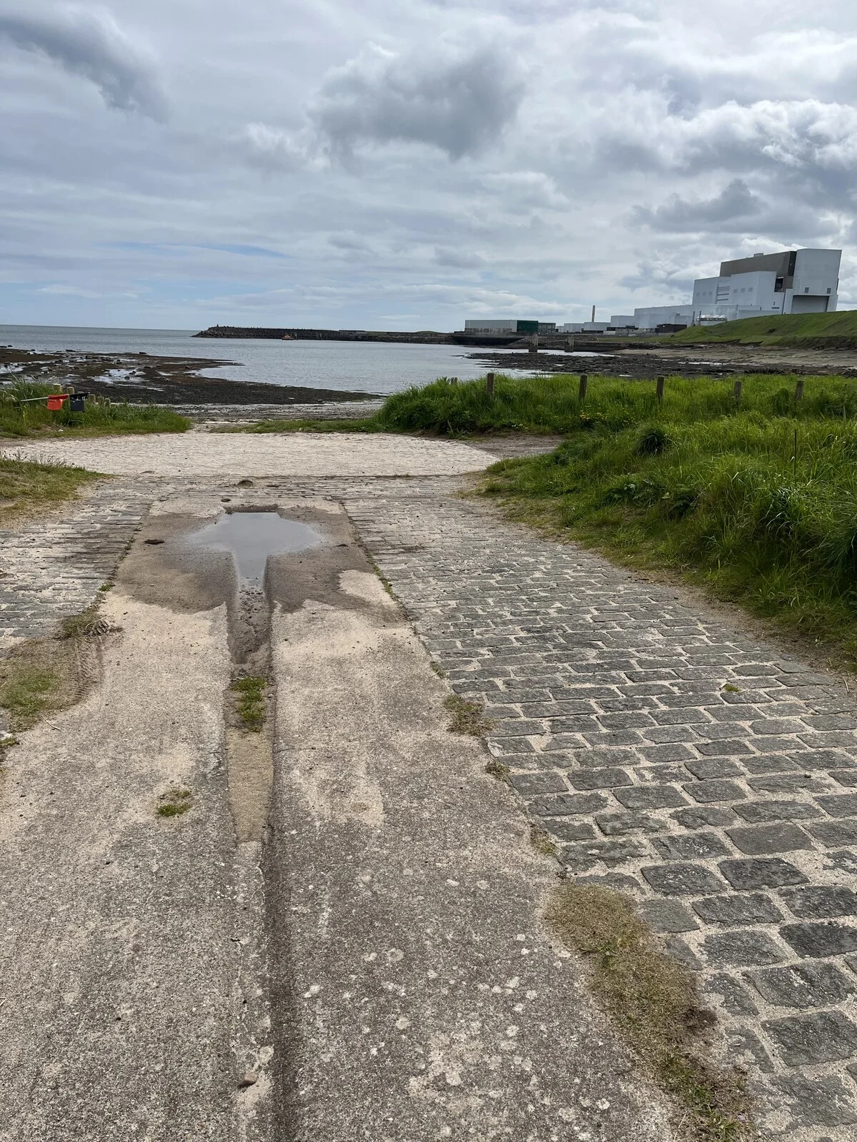 Foundations of Skateraw Lifeboat Shed