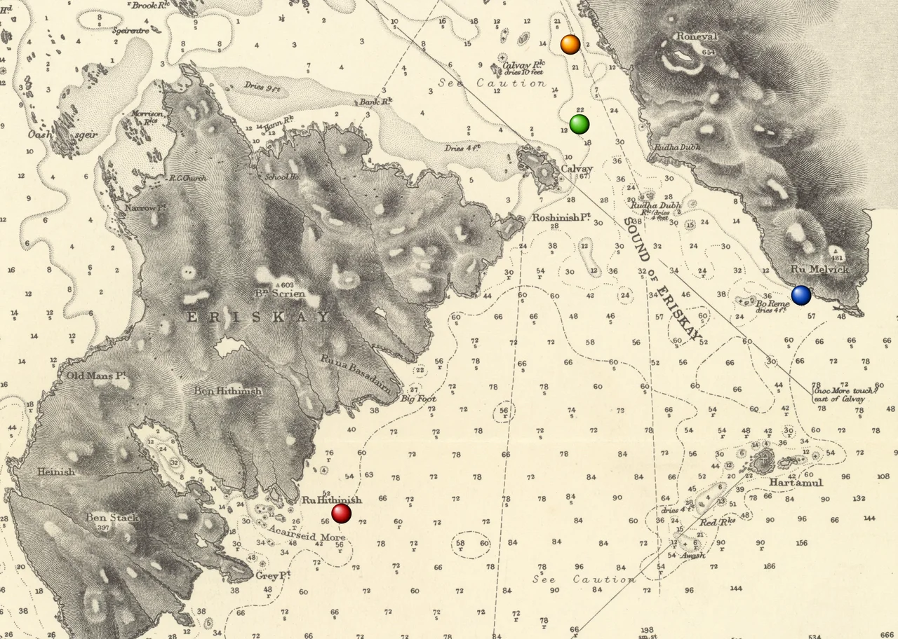 Relevant locations for the SS Politician