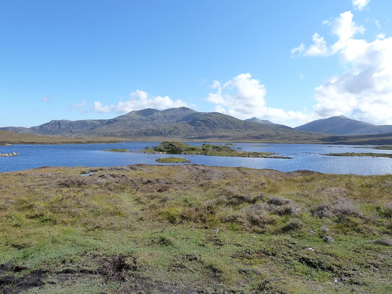 South Uist's mountains across Loch Druidibeag