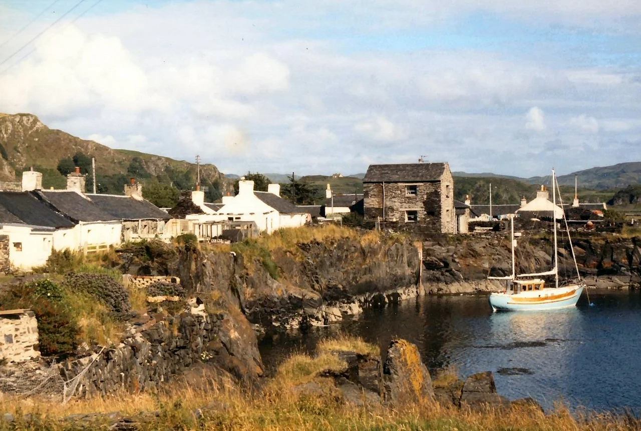 The land side harbour at Easdale (Ellenabeich), Scotland