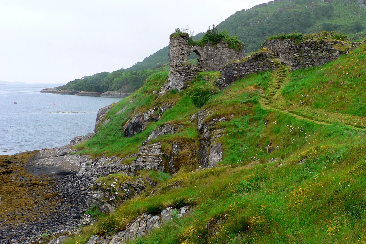 Strome Castle ruins, Loch Carron, Scotland
