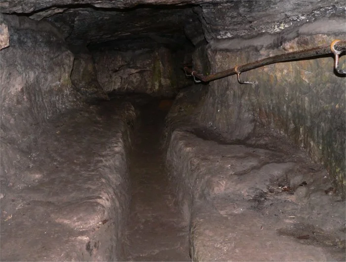 The countermine of the defenders of St Andrews Castle (Scotland) during the siege of 1546-1547