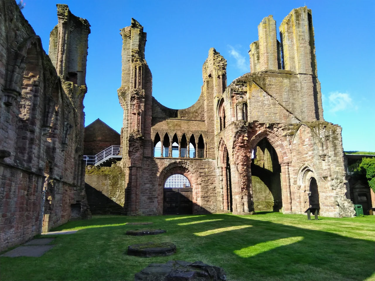 The Nave of Arbroath Abbey, looking west.