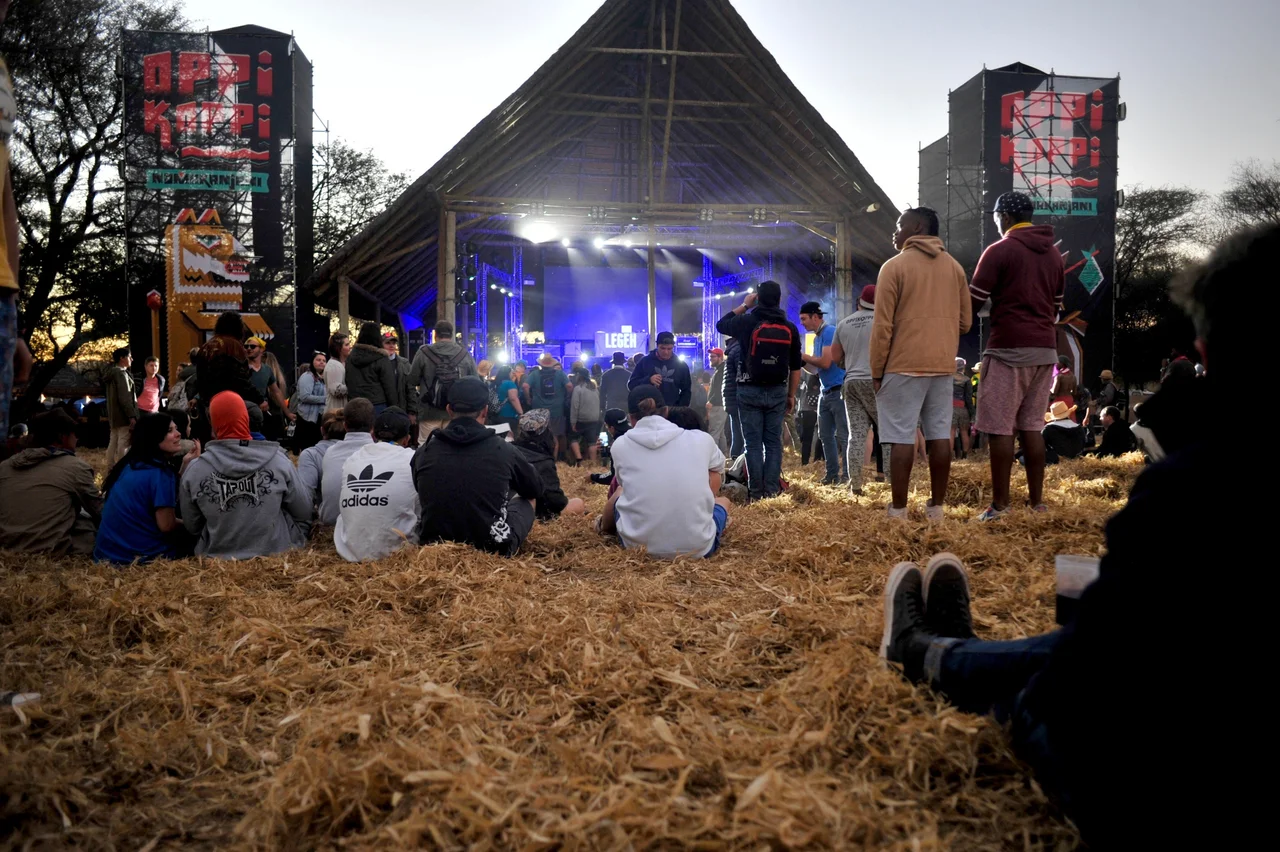 Waiting for the band at OppiKoppi Music Festival in South Africa