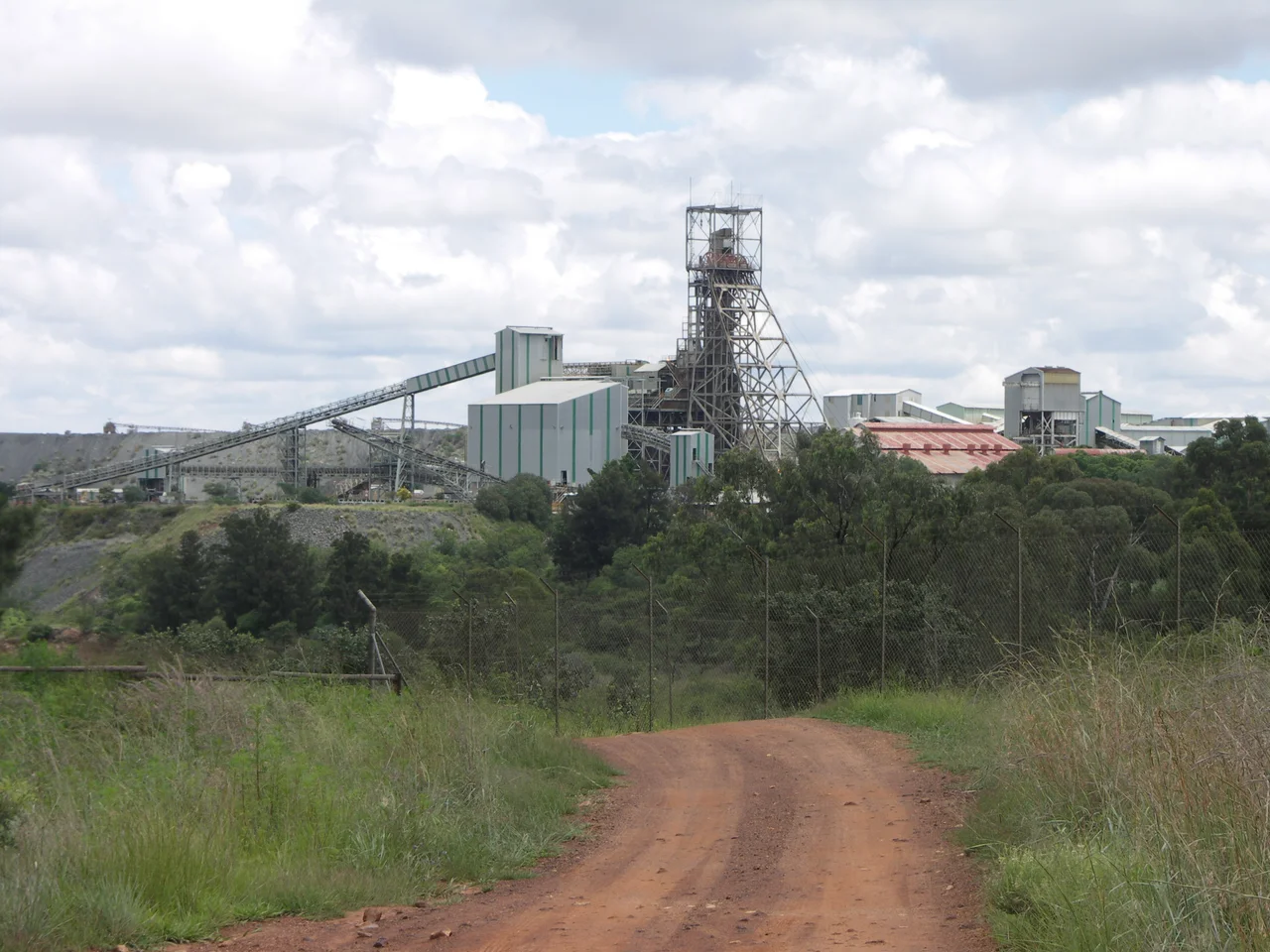 Headframe of the Cullinan Diamond Mine (formerly known as the Premier Mine), Cullinan, South Africa.