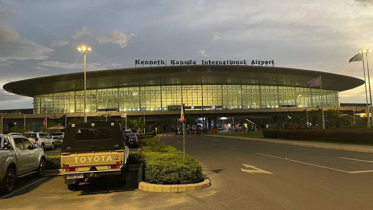 The new Terminal 2 of Lusaka’s Kenneth Kaunda International Airport, opened in 2021.
