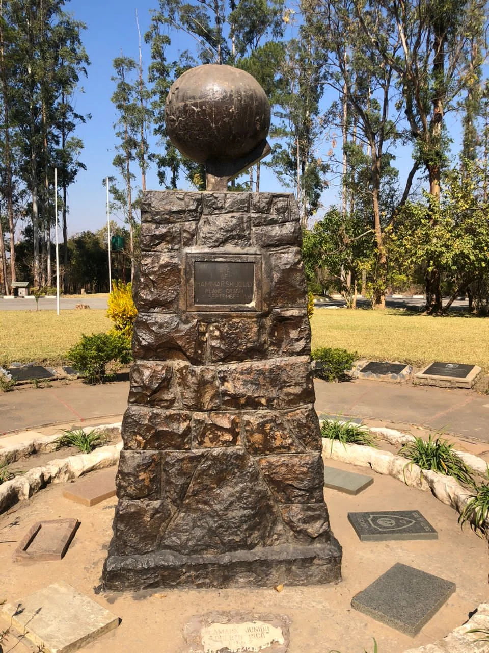 This picture shows the site of the plane accident in which Dag Hammarskjold, former secretary general of the United Nations and fifteen others , were killed on the 17th September 1961.