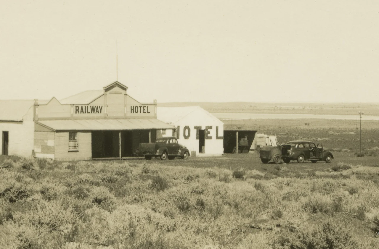 Lake Austin township, Murchison region of Western Australia c. 1950 (detail)