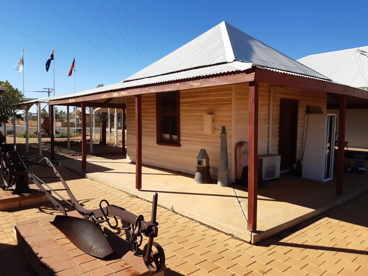 The heritage-listed Upper Gascoyne Road Board Office, Gascoyne Junction, Western Australia.