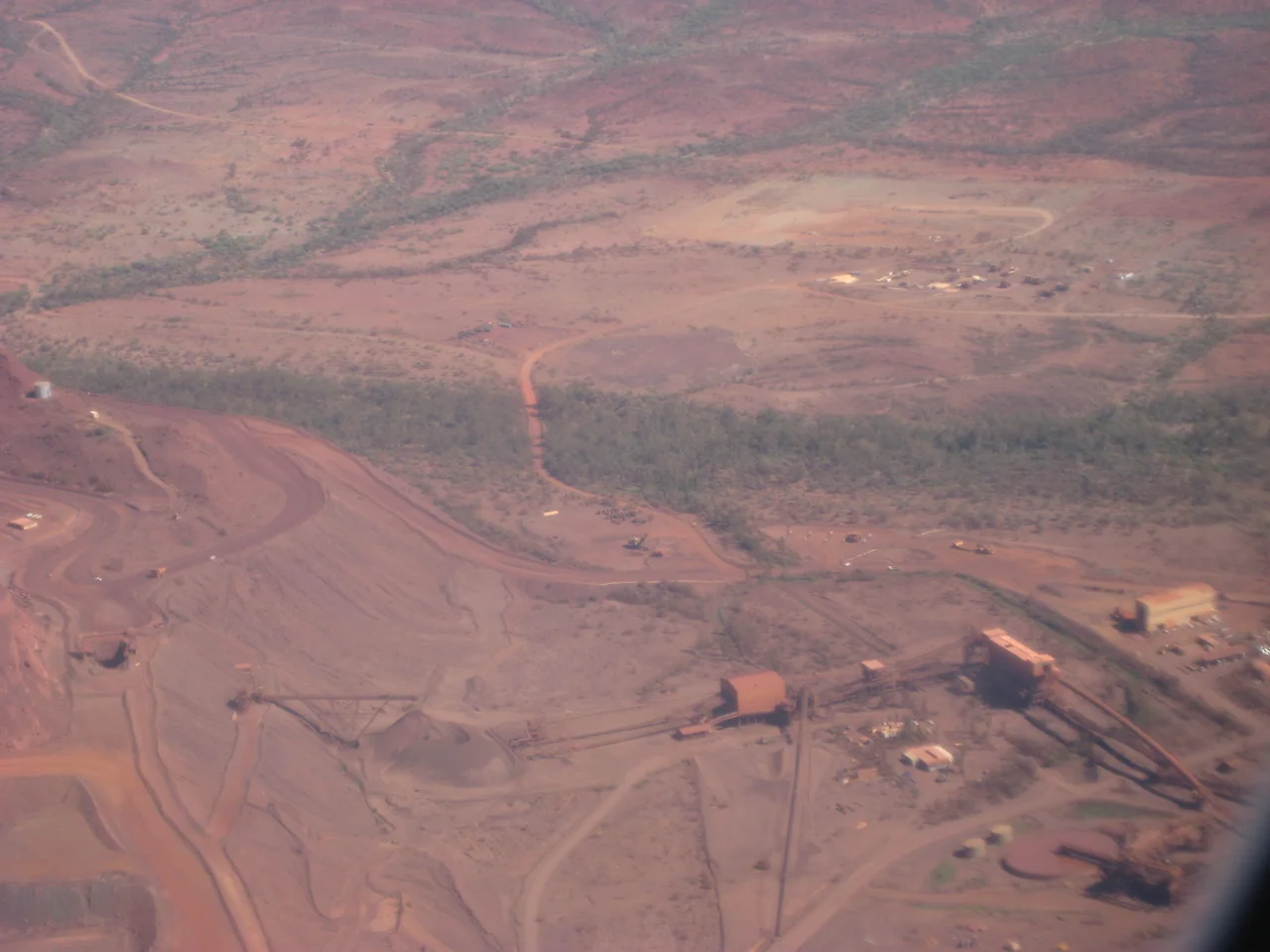 The Paraburdoo iron ore mine in the Pilbara Region of Western Australia.