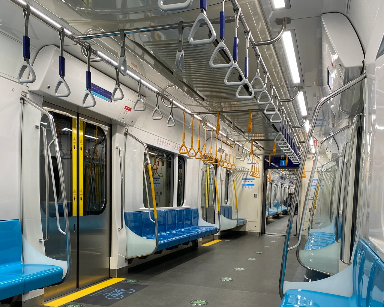 Indonesia public transportation MRT on non-peak hour