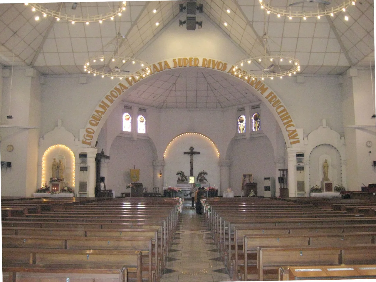 Interior of the Cathedral of the Virgin Mary, Queen of the Holy Rosary in Semarang