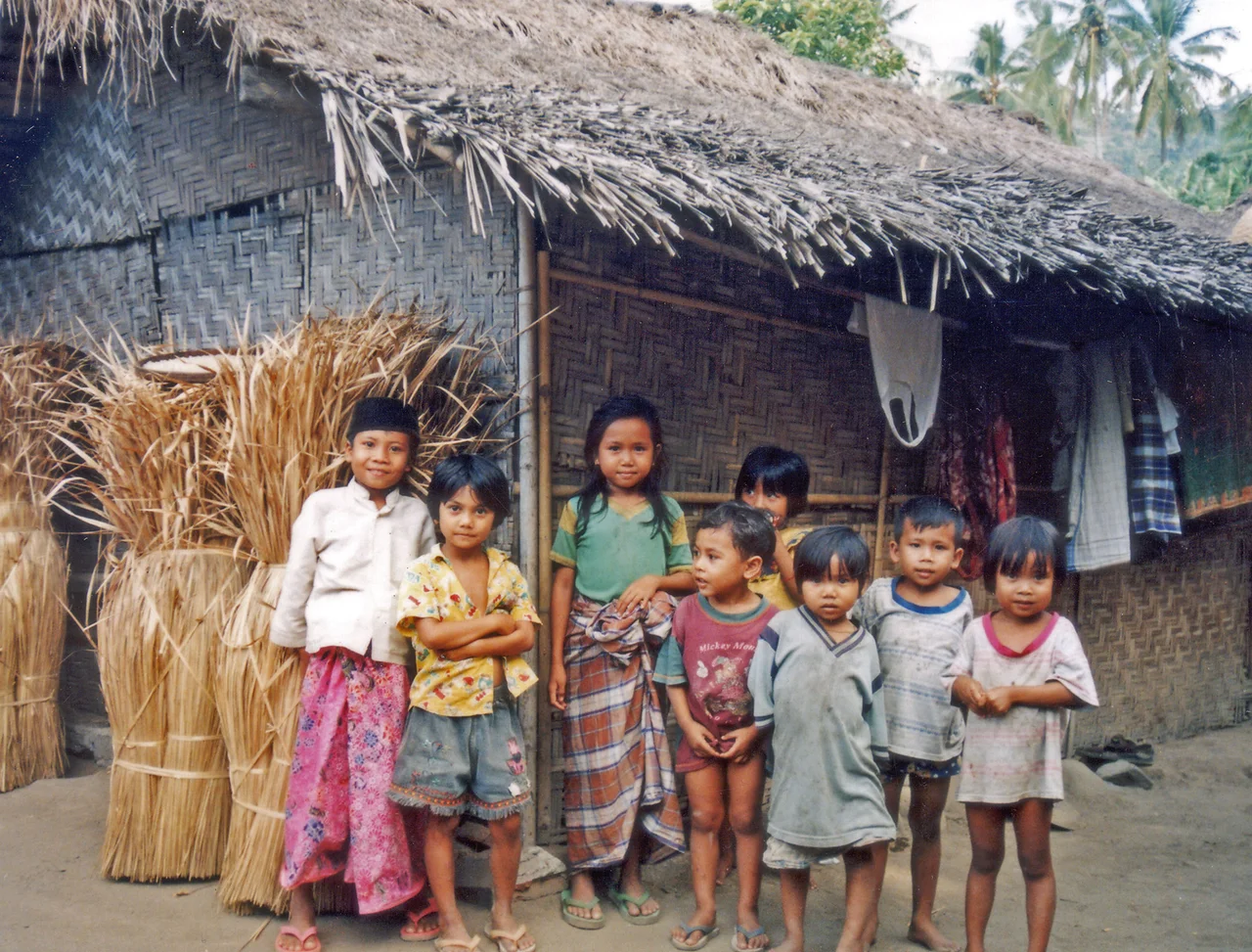 Sasak Village - islands of Lombok.