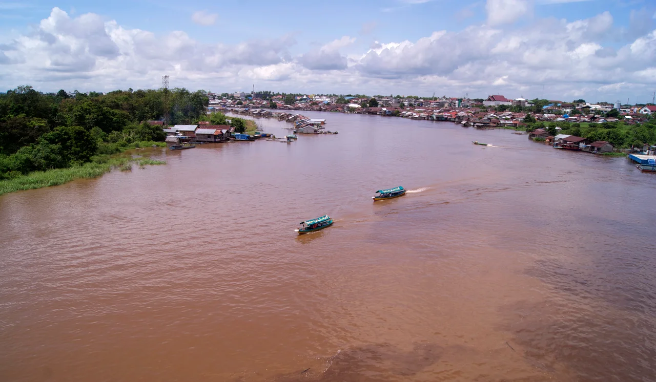 Kahayan River, Palangkaraya, Central Kalimantan, Indonesia