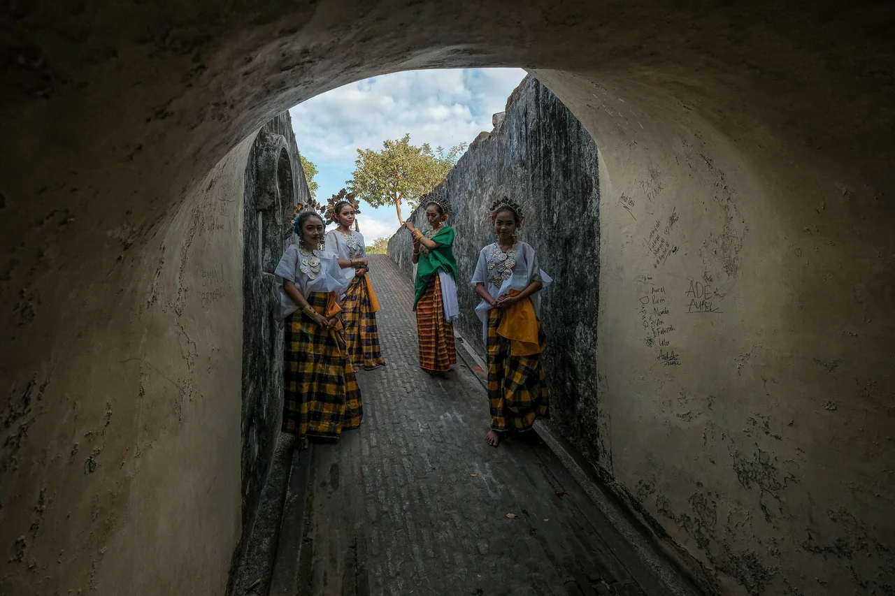 The inside of Fort Rotterdam in Makassar, South Sulawesi, Indonesia.
