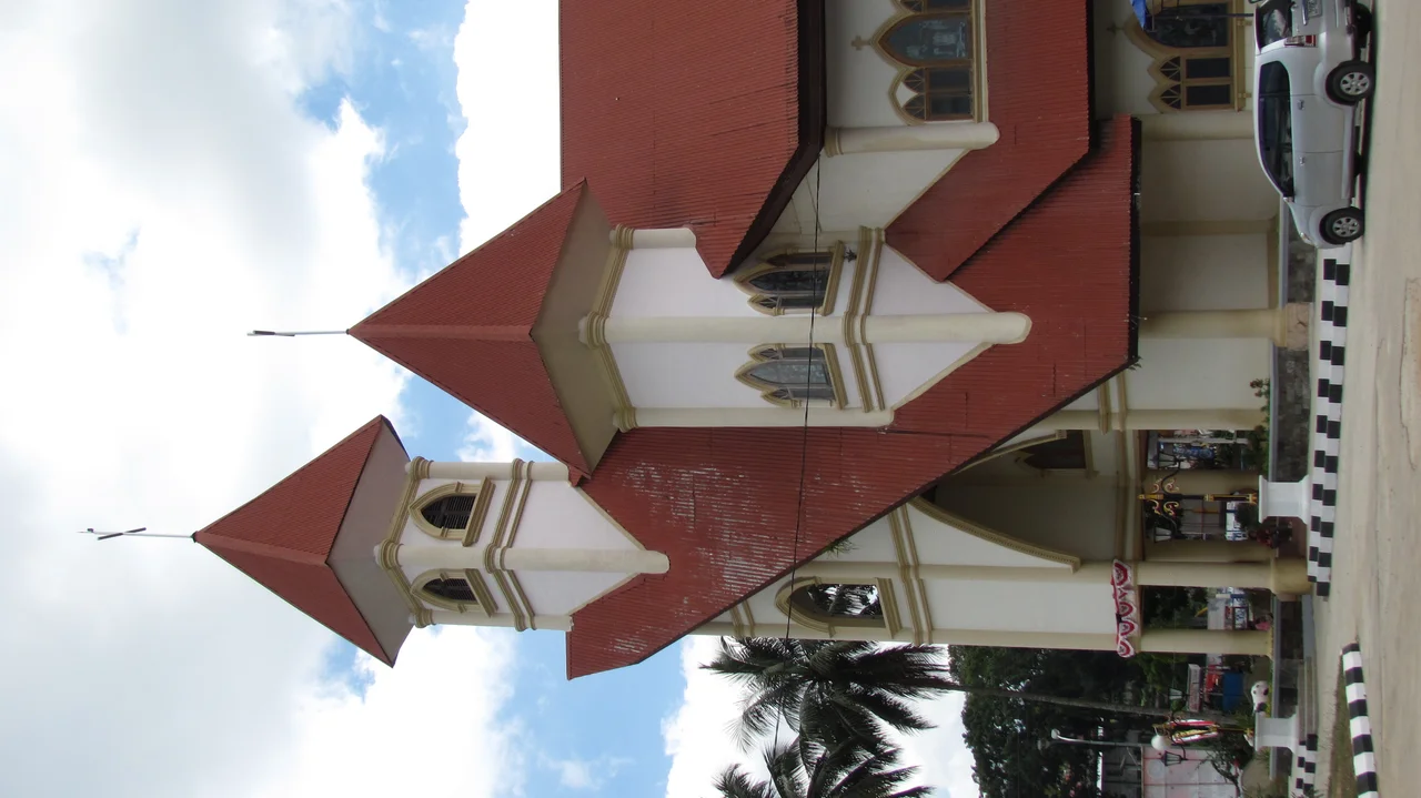 Protestant Church "Gereja Toraja" in Makale, Tana Toraja, Sulawesi, Indonesia