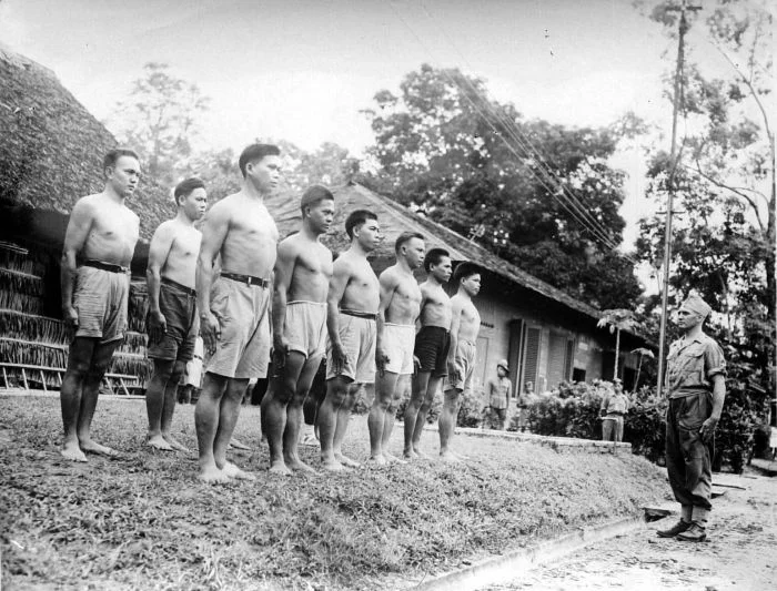Training of the Royal Dutch-Indian Army in Ambon