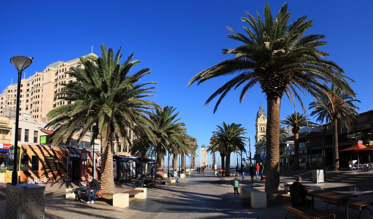 Glenelg South Australia, about a half hour tram trip from the Adelaide cbd